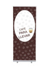 Roll-Banner Budget 85 Komplettset Kaffee To Go Spanisch