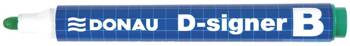 Marker do tablic DONAU D-Signer, okrągły, 2-4mm (linia), zawieszka, zielony