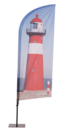 Beachflag Alu WindForm 345cm Druck