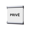 Door Sign 15,5 x 15,5 cm Set Private White