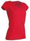 T-SHIRT DAMSKI V-NECK
