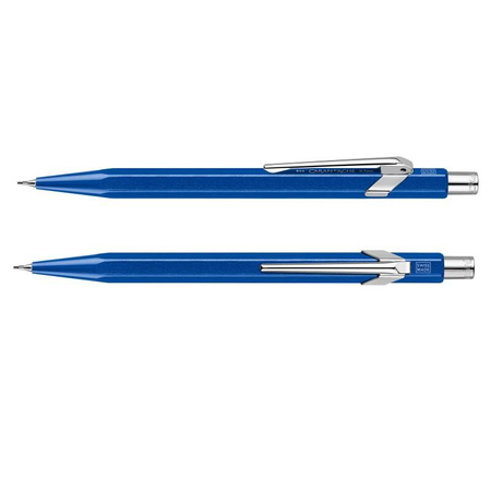 Ołówek automatyczny CARAN D'ACHE 844, 0,7mm, Metal-X, niebieski