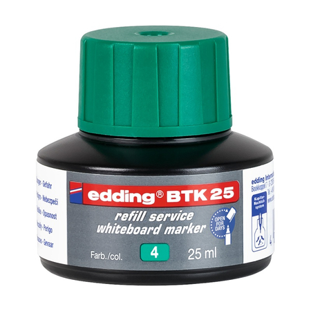 Tusz do uzupełniania markerów do tablic suchościeralnych E-BTK 25 EDDING, zielony
