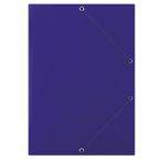 Teczka z gumką DONAU, karton, A4, 400gsm, 3-skrz., niebieska