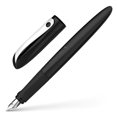 Pióro wieczne SCHNEIDER Wavy, A, w pudełku z zawieszką, czarne