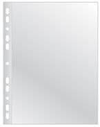 Koszulki na dokumenty Q-CONNECT, poszerzane, PP, A4, groszkowe, 100mikr., 50szt.