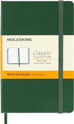 Notes MOLESKINE Classic P (9x14 cm) w linie, twarda oprawa, myrtle green, 192 strony, zielony