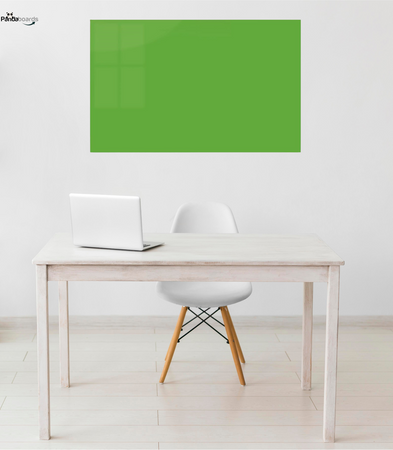 Magnetic glass board 90x60 cm GREEN