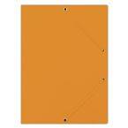 Teczka z gumką DONAU, preszpan, A4, 390gsm, 3-skrz., pomarańczowa