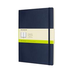 Notes MOLESKINE XL (19x25cm) gładki, miękka oprawa, sapphire blue, 192 strony, niebieski