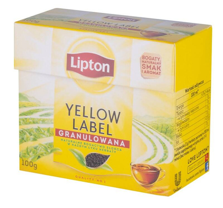 Herbata LIPTON czarna, granulowana, 100g