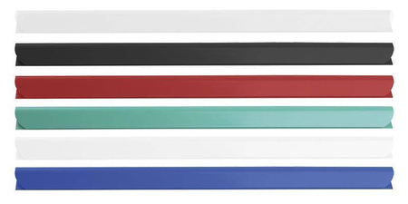 Listwa zaciskająca DONAU, PVC, A4, 6mm, do 60 kartek, czarna