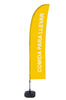 Beach Flag Budget Wind Complete Set Take Away Yellow Spanish