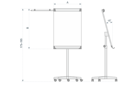 Flipchart Classic mobilny