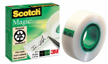 Taśma biurowa SCOTCH® Magic™ (810), matowa, 19mm, 10m