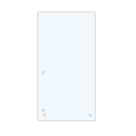 Przekładki DONAU, karton, 1/3 A4, 235x105mm, 100szt., białe