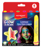 Kredki do malowania twarzy KEYROAD Luminious, fluorescencyjne, 6 szt., mix kolorów