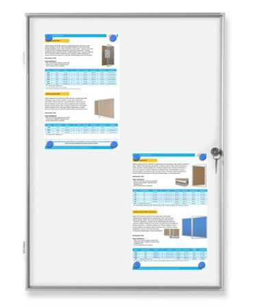 Gablota ogłoszeniowa GMR 4xA4 - 50x70cm