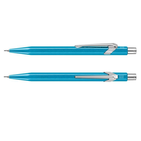 Ołówek automatyczny CARAN D'ACHE 844, 0,7mm, Metal-X, turkusowy
