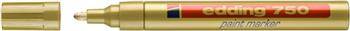 Marker olejowy e-750 EDDING, 2-4mm, złoty
