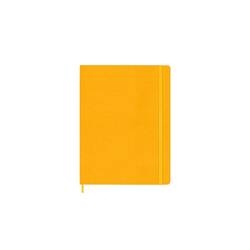 Notes MOLESKINE Classic XL (19x25 cm), linie, twarda, orange yellow, 192 strony, pomarańczowy