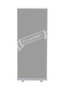 Roll-Banner Budget 85 Complete Set Welcome Grey German