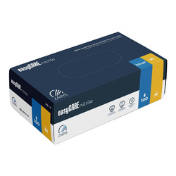 Rękawice nitrylowe, EASYCARE, 100 szt., rozmiar S, niebieskie