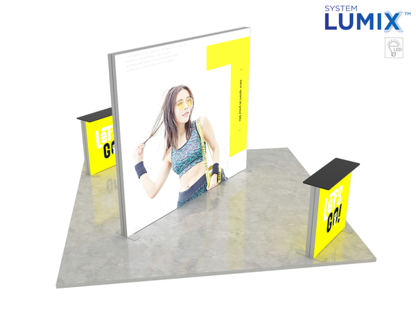 Stoisko targowe LUMIX™ 16 m² (4x4) wyspa