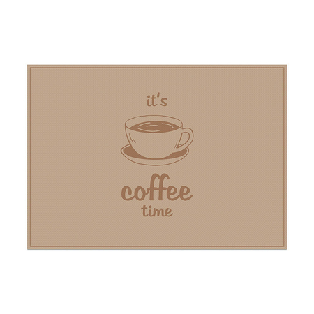Placemat Coffee Time Light Brown