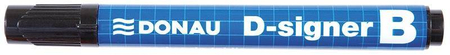 Marker do tablic DONAU D-Signer B, okrągły, 2-4mm (linia), czarny