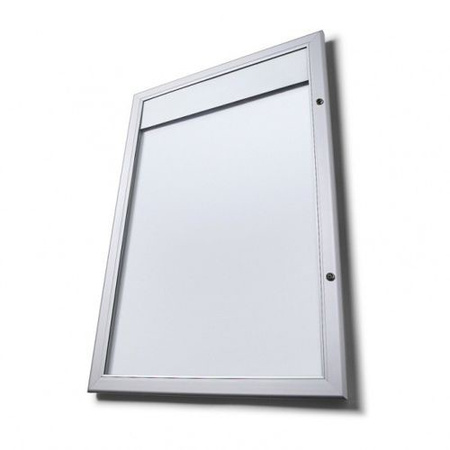 Outdoor Menu Case Non-Illuminated With Logo Panel Landscape 2x A4