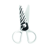 Nożyczki szkolne KEYROAD, 5'', bezpieczne, zebra, blister