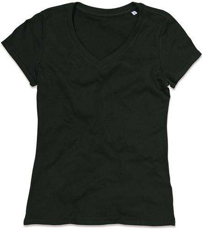 T-SHIRT DAMSKI V-NECK