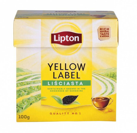 Herbata LIPTON czarna, liściasta, 100g