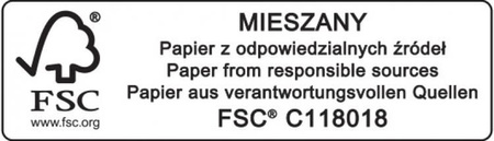 Teczka z gumką DONAU Life, Karton, A4, 500gsm, 3-skrz., zielony