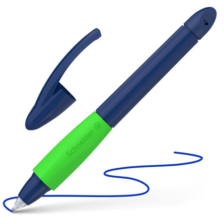 Pióro kulkowe SCHNEIDER Base Ball, M, niebiesko-zielone