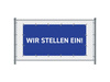 Zaun-Banner 300 x 140 cm Wir Stellen Ein Deutsch Blau