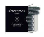 Naboje CARAN D'ACHE Chromatics Cosmic Black, 6szt., czarne
