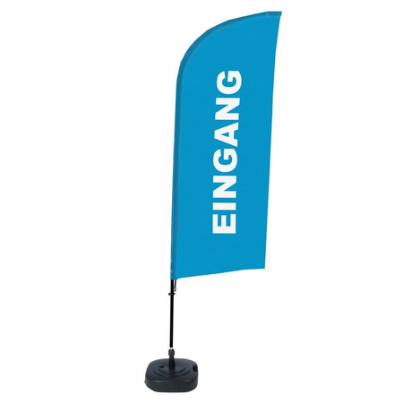 Beach Flag Alu Wind Complete Set Entrance Blue Dutch