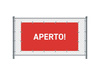 Fence Banner 200 x 100 cm Open Italian Blue