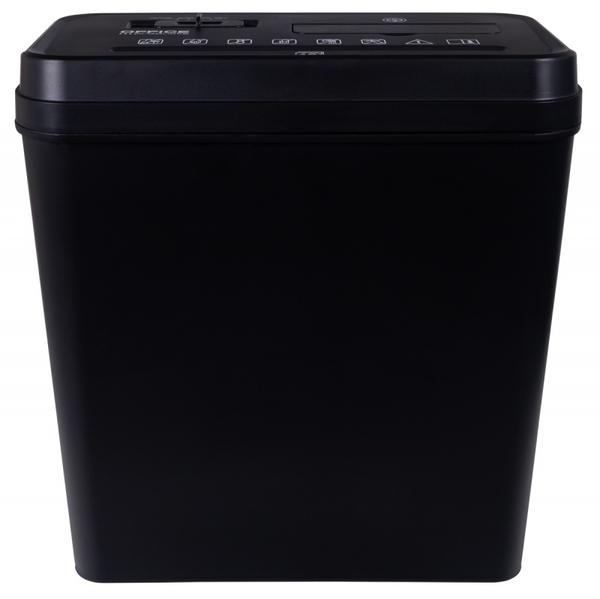 Niszczarka OFFICE PRODUCTS, paski, do 10 kartek A4, kosz 14l, czarna