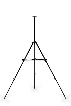 Sztaluga Metalowa, Czarna + Tablica Magnetyczna w Ramie Aluminiowej 90x60