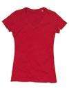 T-SHIRT DAMSKI V-NECK