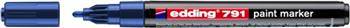 Marker olejowy e-791 EDDING, 1-2mm, niebieski
