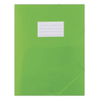 Teczka z gumką DONAU, PP, A4, 480mikr., 3-skrz., półtransparentna zielona