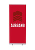 Roll-Banner Budget 85 Komplettset Ausgang Rot Spanisch