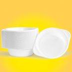 Flaczarka plastikowa OFFICE PRODUCTS, 500ml, śr. 16cm, 100 szt., biała