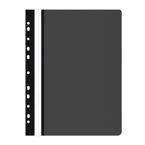 Skoroszyt OFFICE PRODUCTS, PP, A4, miękki, 100/170mikr., wpinany, czarny