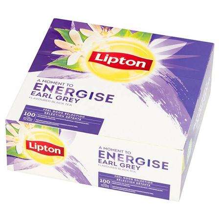 Herbata LIPTON Earl Grey, 100 kopert, 200 g