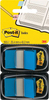 Zakładki indeksujące POST-IT® (680-B2EU), PP, 25,4x43,2mm, 2x50 kart., niebieskie